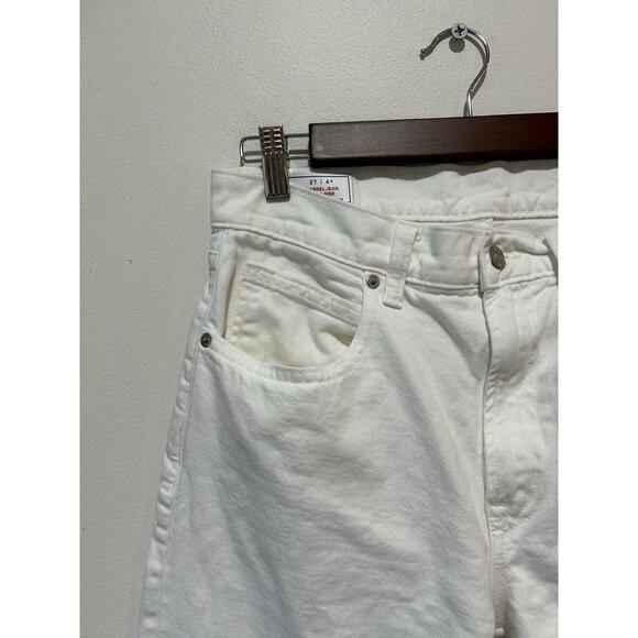 GAP Women's White Barrel Leg Jeans - Picture 2 of 7